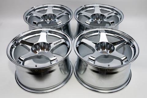 URAS NS-01 17" 9.5J +15 (5x114.3) *Triple Chrome Plated*