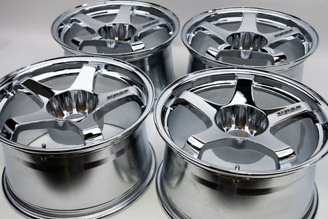 URAS NS-01 17" 9.5J +15 (5x114.3) *Triple Chrome Plated*