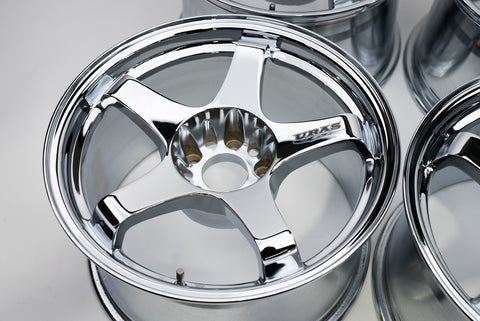 URAS NS-01 17" 9.5J +15 (5x114.3) *Triple Chrome Plated*