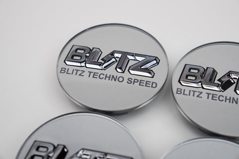 Blitz Technospeed Z1 Reproduction Center Caps *Silver/Black Chrome*