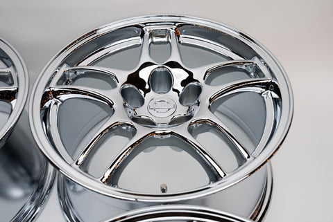 Nissan Skyline R33 GTR 17" 9J +30 (5x114.3) *Triple Chrome*