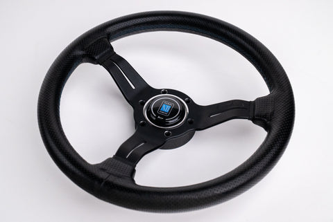 330mm Nardi Classic Deep Corn (Blue Stitching)