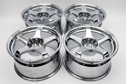 URAS NS-01 17" 9.5J +15 (5x114.3) *Triple Chrome Plated*