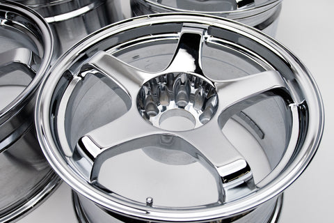 URAS NS-01 17" 9.5J +15 (5x114.3) *Triple Chrome Plated*