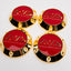 Yokohama AVS Model 6 Reproduction Center Caps *24k Gold Plated*