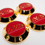 Yokohama AVS Model 6 Reproduction Center Caps *24k Gold Plated*