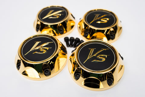 WORK VS-SS Reproduction Center Caps * Gold / Black *