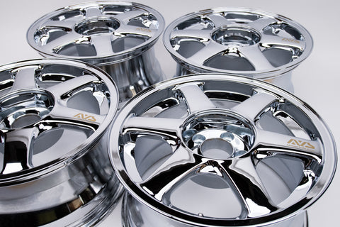 Yokohama AVS VS6 17" 9J +18, 9J +35 (5x114.3) *Triple Chrome Plated*