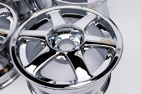 Yokohama AVS VS6 17" 9J +18, 9J +35 (5x114.3) *Triple Chrome Plated*