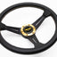 350mm Nardi Rally Deep Corn *Gold Stitching / Nismo Horn*