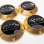 Yokohama AVS Model 6 Reproduction Center Caps *Anodized Gold*