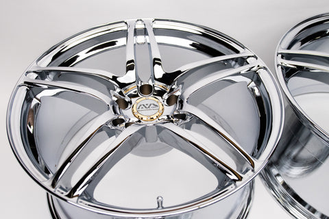 AVS Model 5 19" 10J +19, 9J +35 (5x114.3) *Triple Chrome Plated*