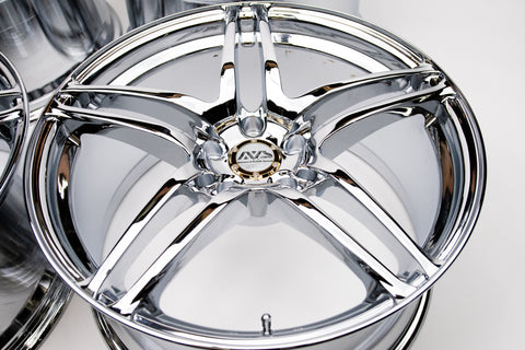 AVS Model 5 19" 10J +19, 9J +35 (5x114.3) *Triple Chrome Plated*