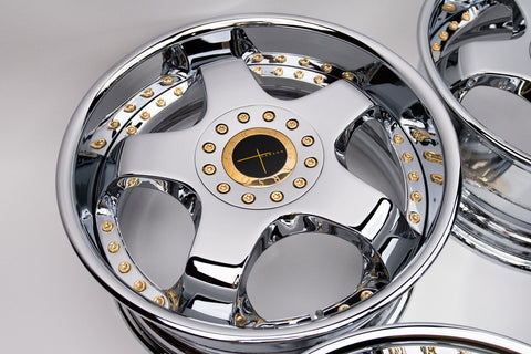 Garson Ryugi 17" 8J +32 (4x100 & 5x100) *Triple Chrome Plated*