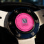 ND Osaka Pink Horn Button *Black Chrome Trim Ring*