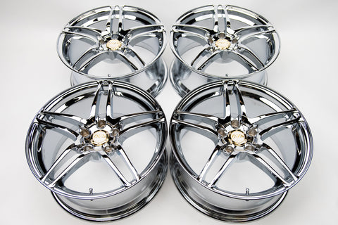 AVS Model 5 17" 8J +30 (5x114.3) *Triple Chrome Plated*