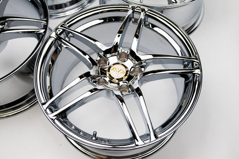 AVS Model 5 17" 8J +30 (5x114.3) *Triple Chrome Plated*