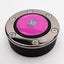 ND Osaka Pink Horn Button *Black Chrome Trim Ring*