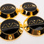 Yokohama AVS Model 6 Reproduction Center Caps *24k Gold Plated*