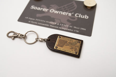 Toyota Soarer / Lexus SC Genuine Memorabilia Window Plaque & Keychain