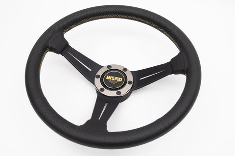 350mm Nardi Rally Deep Corn *Gold Stitching, NISMO Version*