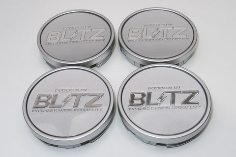 Blitz BRW03 Reproduction Center Caps *Silver/Chrome*