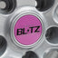 Blitz BRW03 Reproduction Center Caps *Pink/Silver*