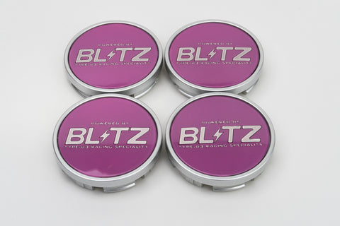 Blitz BRW03 Reproduction Center Caps *Pink/Silver*