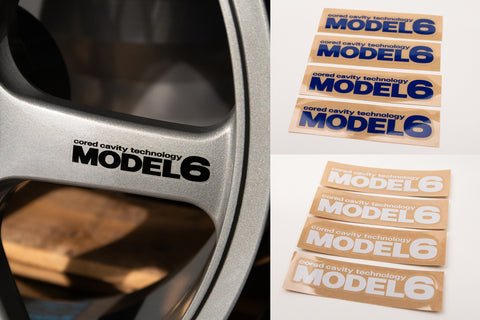 Yokohama Advan AVS Model 6 Spoke Stickers