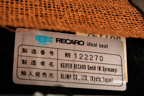 Recaro SR2 Seat Pair