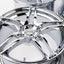 AVS Model 5 17" 9JJ +35, 8JJ +30 (5x114.3) *Triple Chrome Plated*