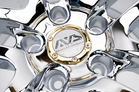 AVS Model 5 18" 9JJ +35, 8JJ +30 (5x114.3) *Triple Chrome Plated*